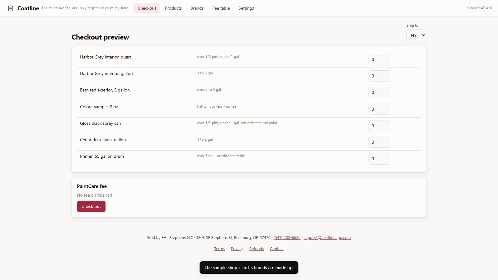 Coatline - screen 2