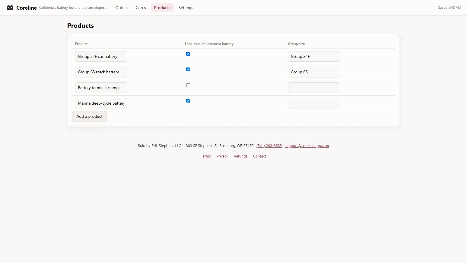 Coreline - screen 3