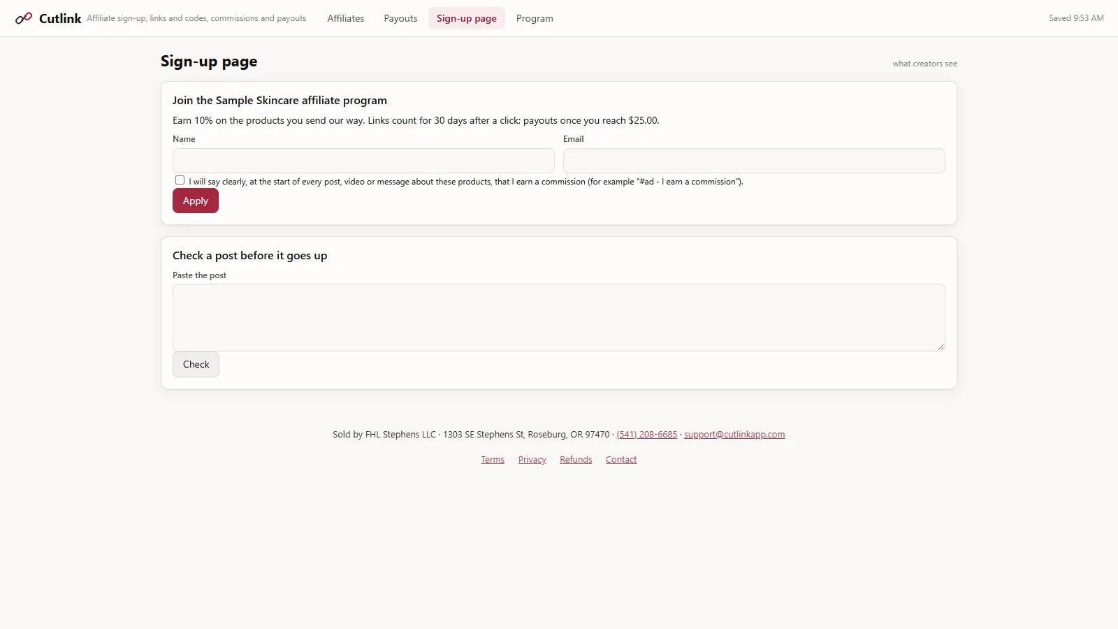 Cutlink - screen 3