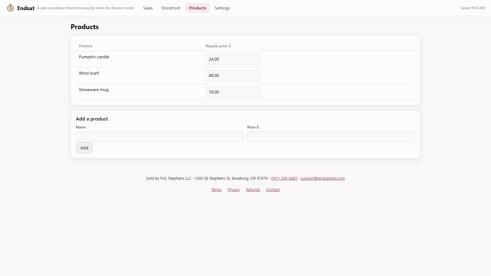 Endsat - screen 3