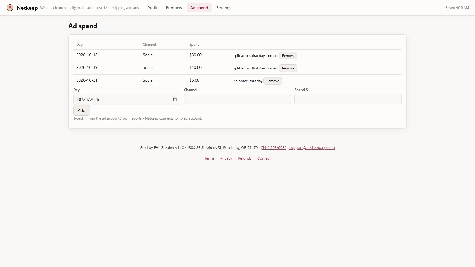 Netkeep - screen 3