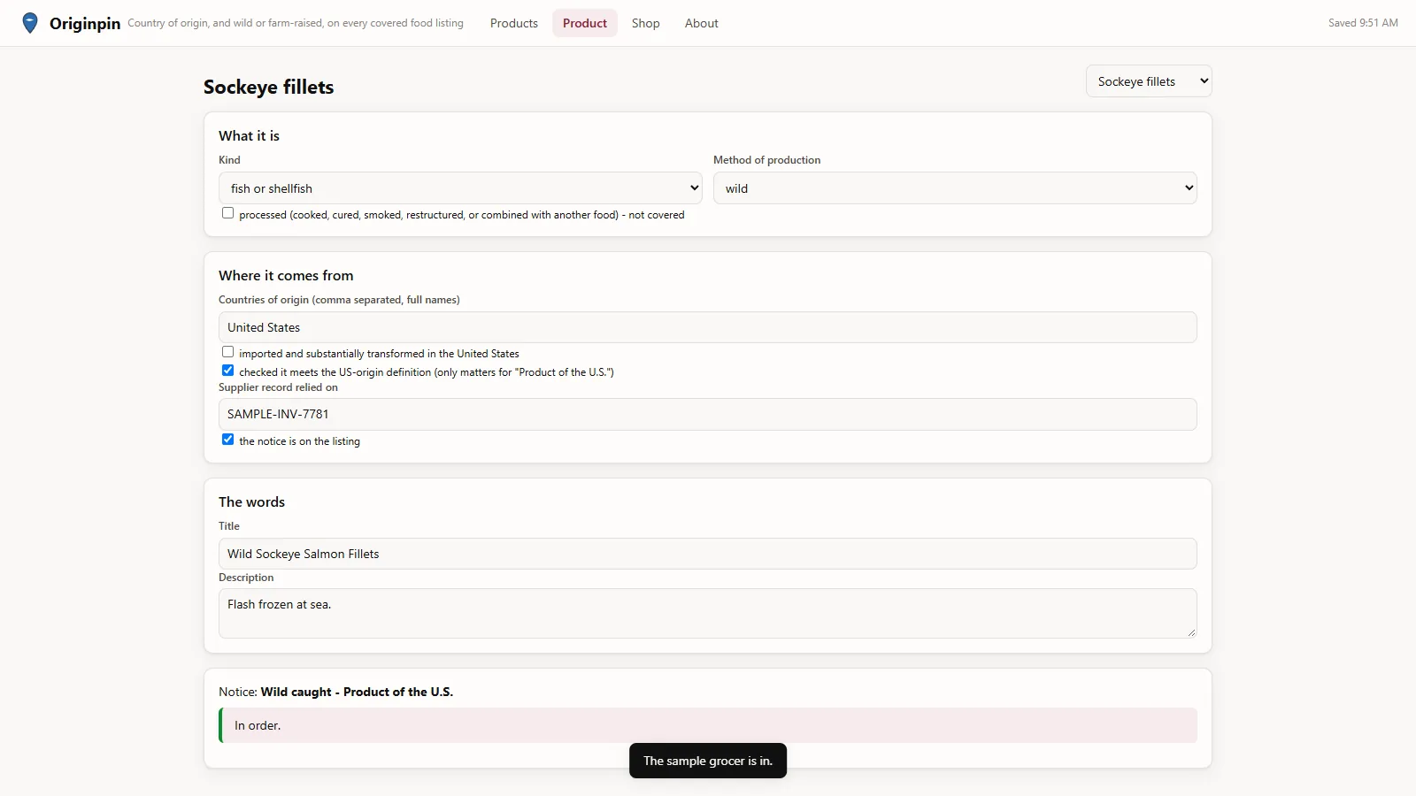 Originpin - screen 2