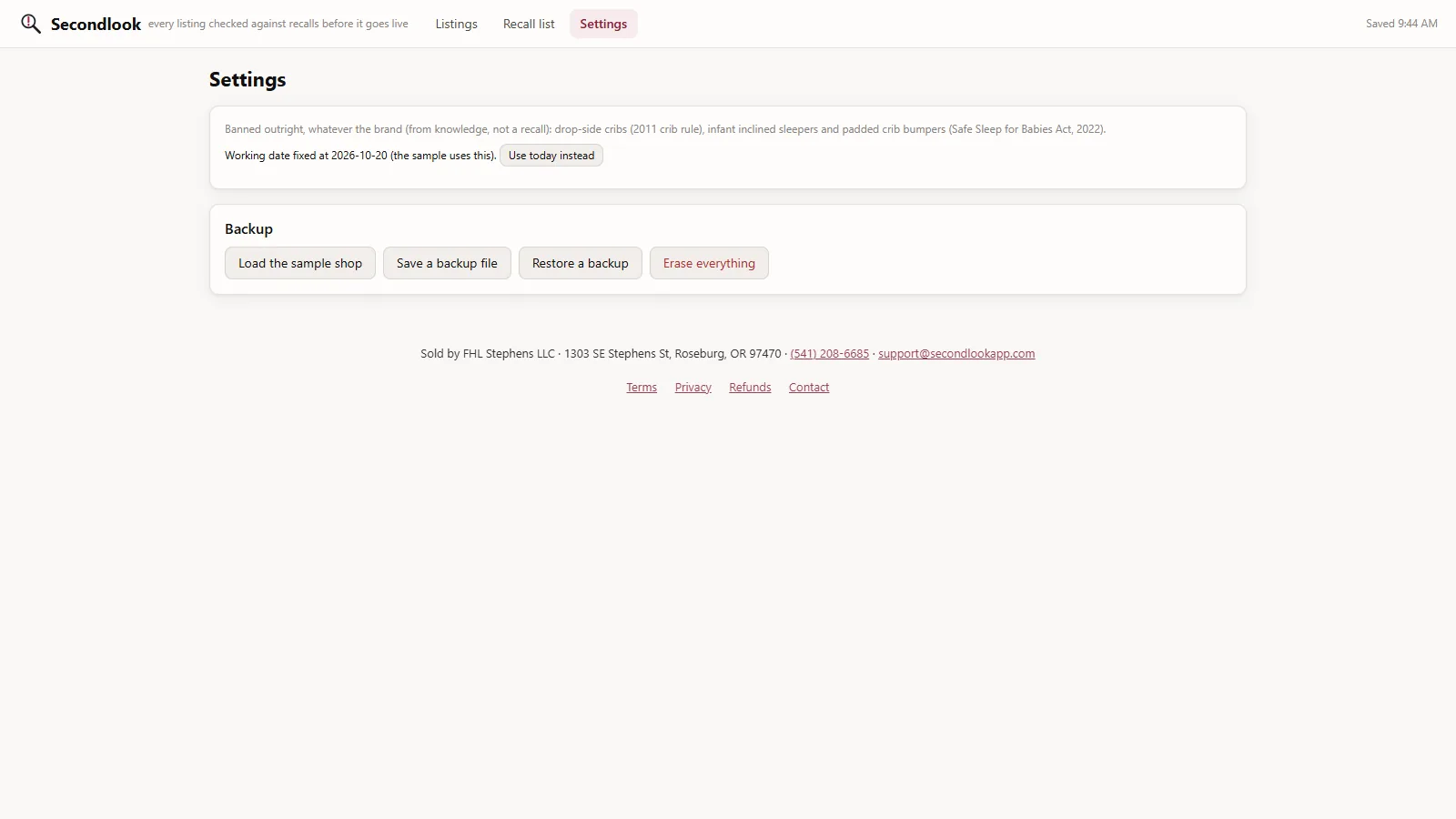 Secondlook - screen 3