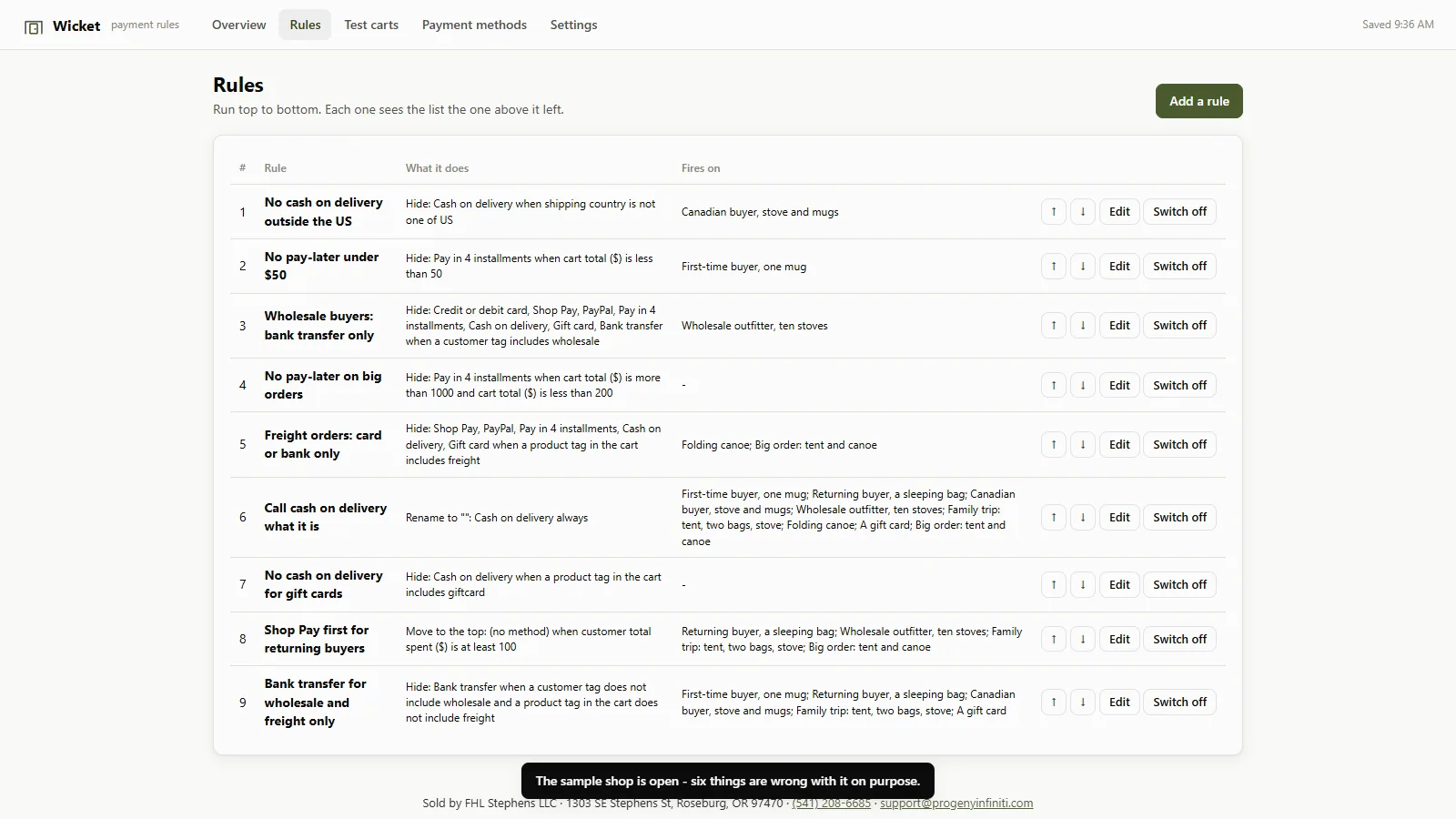 Wicket - screen 2